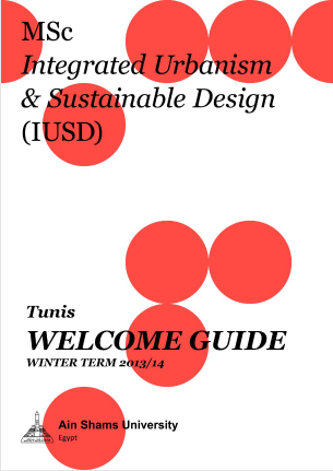 Cover of the IUSD welcome guide of winter term 2013/2014 Tunis